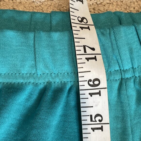 Woman Within Pull On Pants Size 5X Turquoise Elastic Stretch Athleisure Comfort - Picture 7 of 12